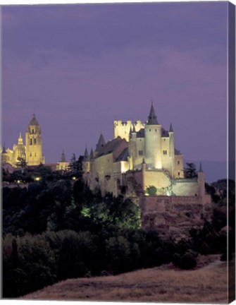 Framed Alcazar, Segovia, Spain Print