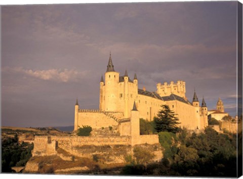 Framed Alcazar at Dusk, Segovia, Spain Print