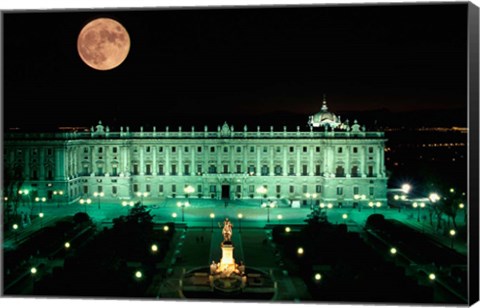 Framed Royal Palace and Plaza de Oriente, Madrid, Spain Print