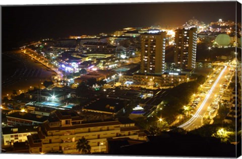 Framed City Overlook, Tenerife, Canary Islands, Spain Print