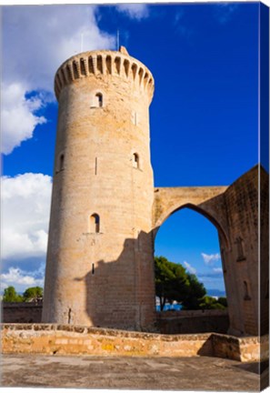 Framed Bellver Castle, Palma de Mallorca, Majorca, Balearic Islands, Spain Print