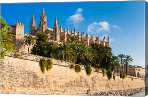 Framed Cathedral of Santa Maria of Palma, Majorca, Balearic Islands, Spain Print