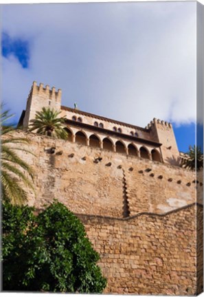 Framed Royal Palace of La Almudaina, Palma, Majorca, Balearic Islands, Spain Print