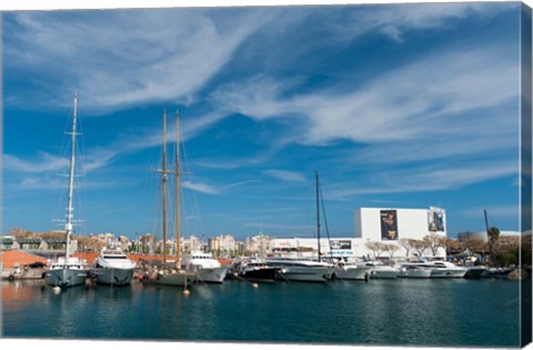 Framed Moll d&#39;Espana, Port Vell, Barcelona, Spain Print