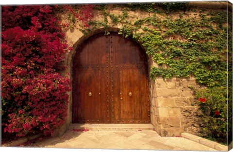 Framed Doorway at Consolat de Mar, Palma de Mallorca, Balearics, Spain Print