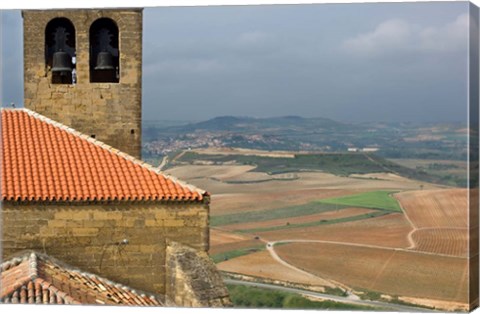 Framed View of San Vicente de la Sonsierra Village, La Rioja, Spain Print