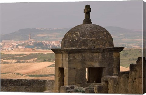 Framed View of San Vicente de la Sonsierra Village, La Rioja, Spain Print