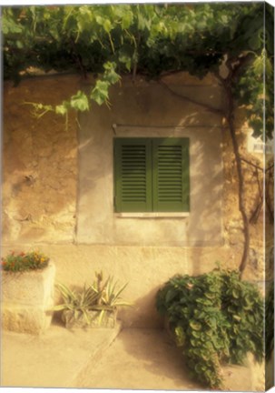 Framed House Detail, Mallorca, Balearics, Spain Print