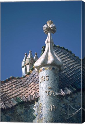 Framed Antonio Gaudi&#39;s Cassa Batilo, Barcelona, Spain Print