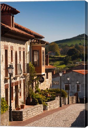 Framed Medieval Town Buildings, Santillana del Mar, Spain Print