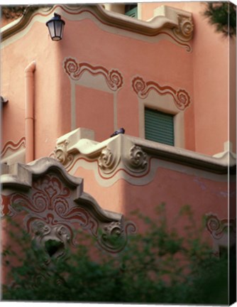 Framed Sights of Parc Guell, Barcelona, Spain Print