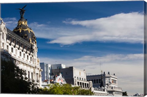 Framed Spain, Madrid, Centro Area, Metropolitan Building Print