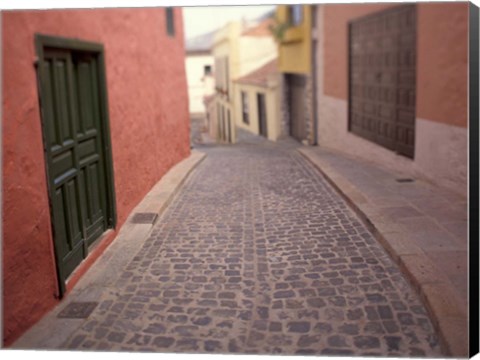 Framed Street Views near Plaza de la Constitucion, Tenerife, Canary Islands, Spain Print