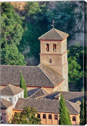 Framed Rooftops of the Albayzin district, Granada, Spain Print
