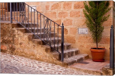 Framed Spain, Andalusia Street scene in the town of Banos de la Encina Print