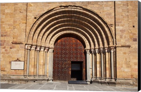 Framed Spain, Avila St Peter&#39;s Church in the Plaza De Santa Teresa Print