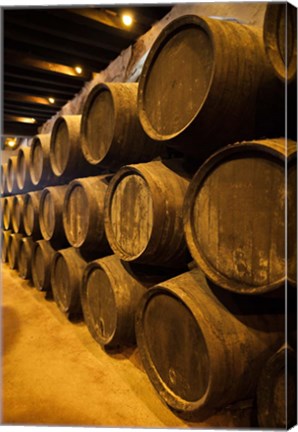 Framed Spain, Bodegas Gonzalez Byass, Winery Casks Print