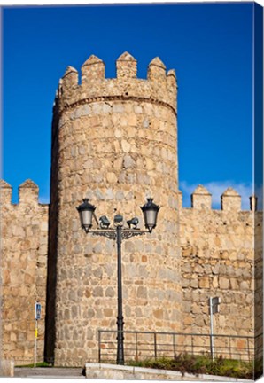 Framed Spain, Castilla y Leon Scenic medieval city walls of Avila Print