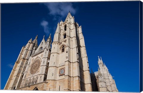 Framed Catedral de Leon, Leon, Spain Print