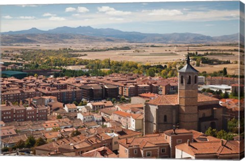 Framed Church of Santiago, Avila, Spain Print