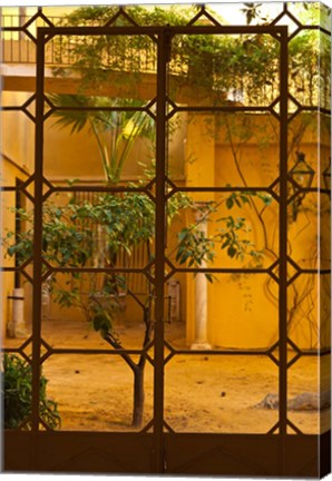 Framed Palacio de la Condesa de Lebrija Courtyard, Seville, Spain Print