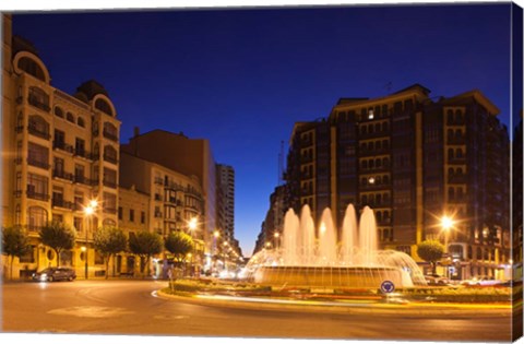 Framed Plaza Alferez Provisional, Logrono, Spain Print