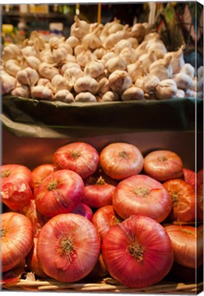 Framed Produce, Ribera Market, Bilbao, Spain Print