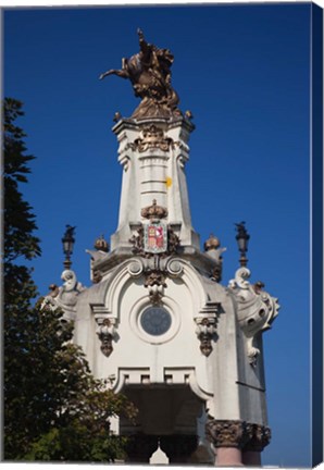 Framed Puente Maria Cristina, San Sebastian, Spain Print