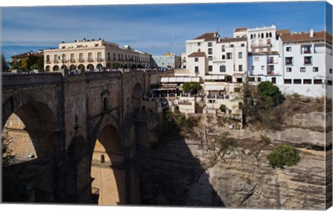 Framed Puente Nuevo Bridge, Ronda, Spain Print