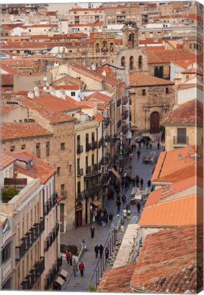 Framed Rua Mayor, Salamanca, Spain Print