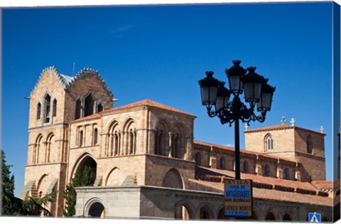 Framed San Vicente Basilica facade at Avila, Castilla y Leon Region, Spain Print