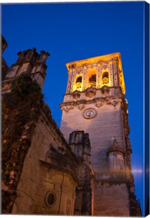 Framed Spain, Andalusia Bell tower of the Santa Maria De La Asuncion Church Print