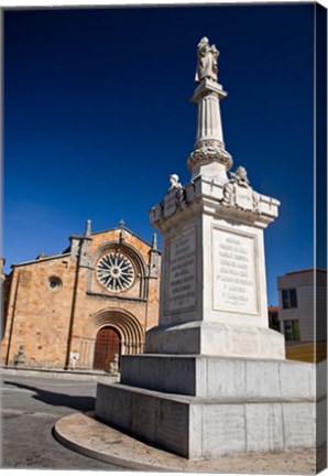 Framed Spain, Avila St Peter&#39;s Church in the Plaza De Santa Teresa Print