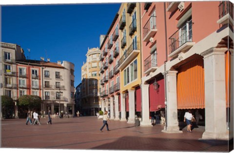 Framed Spain, Burgos Province, Burgos, Plaza Mayor Print
