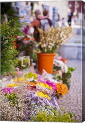 Framed Spain, Cadiz, Plaza de Topete Flower Market Print