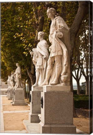 Framed Spain, Madrid, Plaza de Oriente, Statues of Kings Print