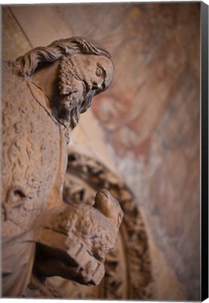 Framed Statue of Saint John the Baptist, Leon, Spain Print