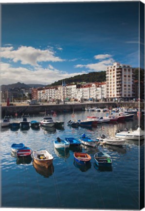 Framed Town And Harbor View, Castro-Urdiales, Spain Print