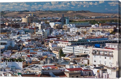 Framed View From Torre Giralda, Seville, Spain Print