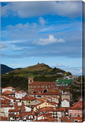 Framed View of Old Town, Laredo, Spain Print