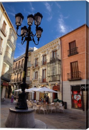 Framed Outdoor Cafe,  Avila, Spain Print