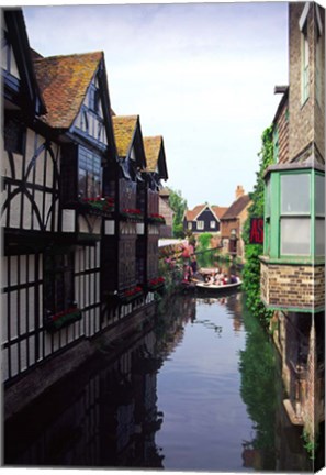 Framed Boating Trips on the River Stour, Canterbury, Kent, England Print