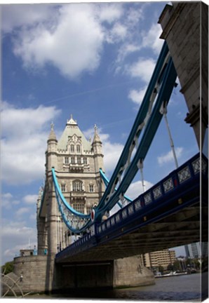 Framed Tower Bridge over the Thames River in London, England Print