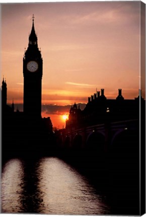 Framed Big Ben Clock Tower, London, England Print