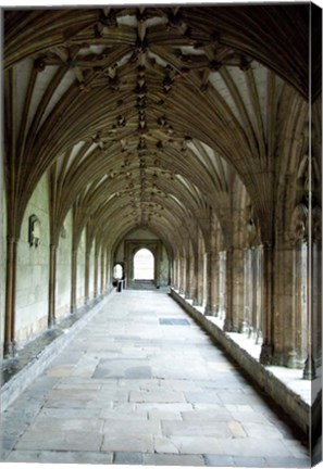 Framed England, Kent, Canterbury Cathedral window Print