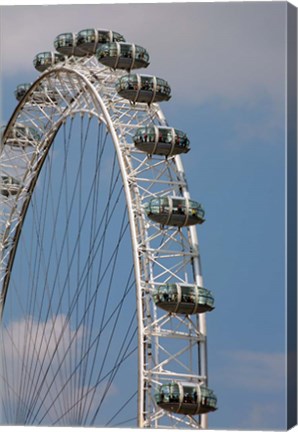 Framed England, London, London Eye, Amuseument Park Print