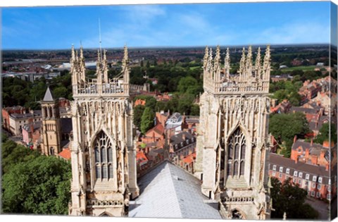 Framed York Minster Cathedral, City of York, North Yorkshire, England Print