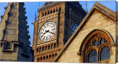 Framed Famous Big Ben Clocktower, London, England, Great Britian Print