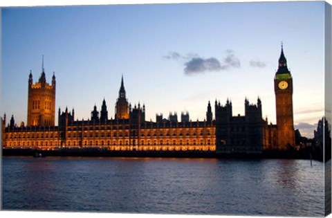 Framed Big Ben, Houses of Parliament, London, England Print