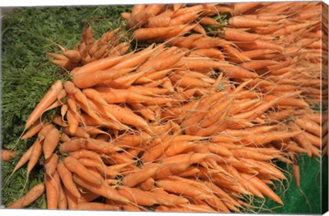 Framed Carrots, England Print